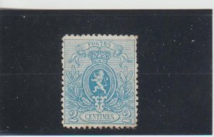 Belgium  Scott#  25b  Used  (1867 Coat of Arms)