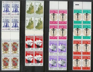 MEXICO (287pcs) Pristine Blocks/Strips/Gutter Blocks ALL Diff Mint Never Hinged