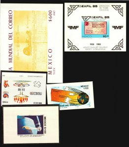 Mexico Mint stamp lot olympic soccer football WWF turtle space comunications 