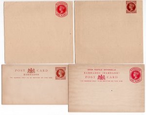 QV BARBADOS LOVELY LOT 1875-1890 POSTAL STATIONARIES SEE SCANS