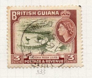 British KUT 1953 QEII Early Issue Fine Used 3c. NW-206582