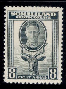 SOMALILAND PROTECTORATE GVI SG111, 8a grey, LH MINT.