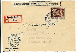 Alpenvorland - Cover racc. from Bruneck a Koln on February 21, 1944