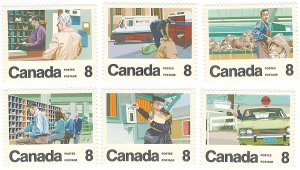 Scott: 634-639 Canada - Canadian Postal Service, MNH