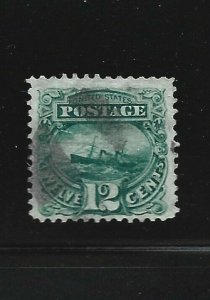 United States Scott 117 12¢ Steamship used F/VF small thins spots 2016 cv $130