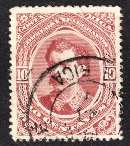 Costa Rica Scott 28 VF postally used.  FREE...