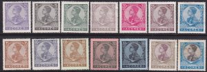 Azores 1910 Sc 112-25 complete set MH*