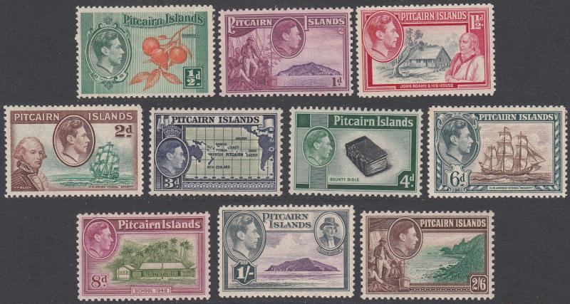 Pitcairn Islands 1-8 MH CV $75.90