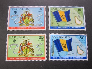 Barbados 1971 Sc 364-367 set MNH