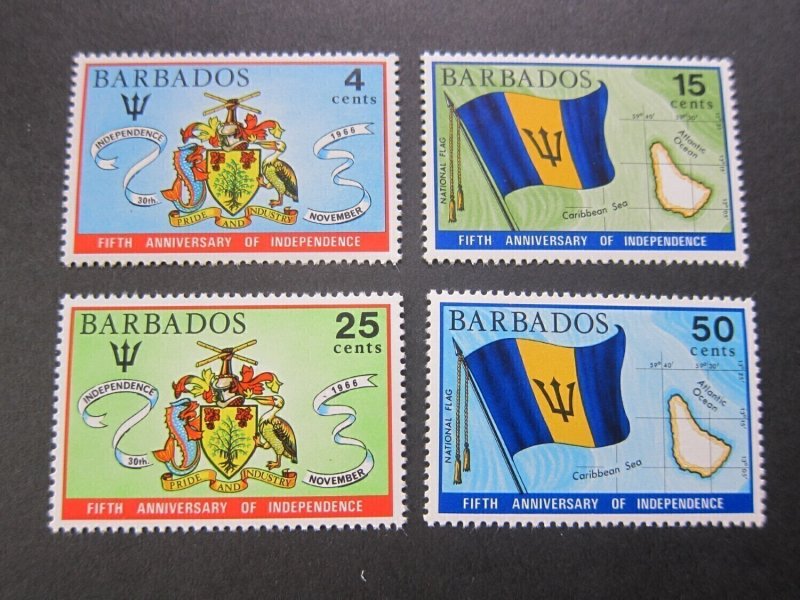 Barbados 1971 Sc 364-367 set MNH