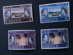 ​BARBADOS-1975- SC#416-9 ROYAL VISIT TO BARBADOS-MNH-VF WE SHIP TO WORLDWIDE