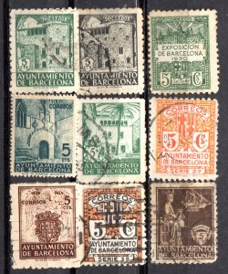 BARCELONA - yr. 1930 AYUTAMIENTO EXPOSITION STAMPS