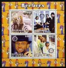 IVORY COAST - 2003 - The Bee Gees - Perf 4v Sheet - MNH - Private Issue