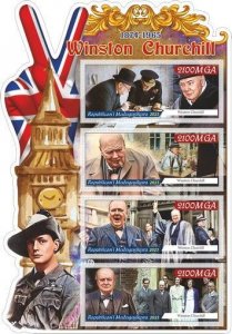 Stamps. Winston Churchill 2023 year 1+1 sheet perforated NEW