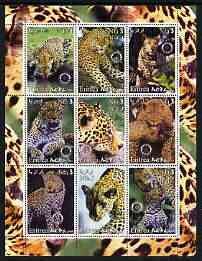 ERITREA - 2003 - Leopards - Perf 9v Sheet - MNH - Private Issue