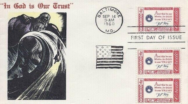 1142 4c FRANCIS SCOTT KEY CREDO - Overseas Mailers