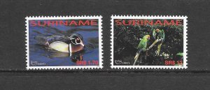 BIRDS - SURINAME #1316-17 UPAEP 2004 MNH