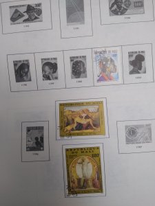collection on pages Mali 1977-83 scattered most CTO PS: CV $103