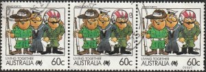 Australia #1069 1988 $1 Living Together Armed Forces USED-VG-NH.