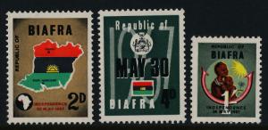 Biafra MI 1-3 MNH Map, Mother & Child