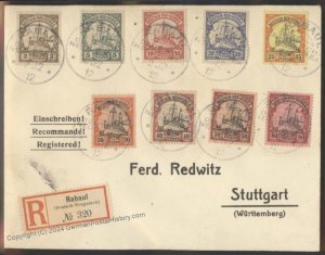 Germany 1912 New Guinea DNG Rabaul South Seas Registered Cover 113123
