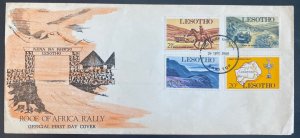 1969 Sani Top Lesotho First Day Cover FDC Roof Of Africa Rally