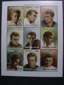 TANZANIA -1955 FAMOUS MOVIE STAR-JAME DEAN-PAINTINGS MNH FULL SHEET VERY FINE