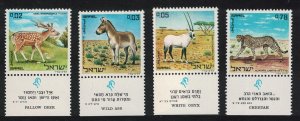 Israel Cheetah Oryx Deer Ass Animals of Biblical Times 4v 1971 MNH SG#471-474