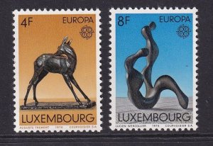 Luxembourg   #546-547  MNH  1974  Europa sculptures