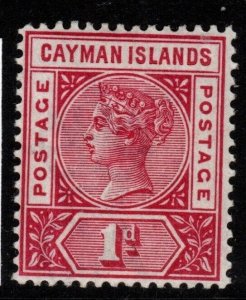 CAYMAN ISLANDS SG2 1900 1d ROSE-CARMINE MTD MINT