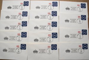 Set of 14 covers tracking the 1988 US Visit of the King and Queen of Sweden