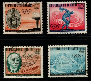 HAITI Scott 462-465 used 1960 olympic  stamps.