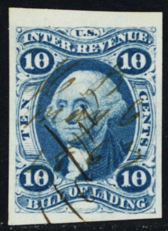 R32a, Used 10¢ XF Revenue Stamp - A BEAUTY! - * Stuart Katz