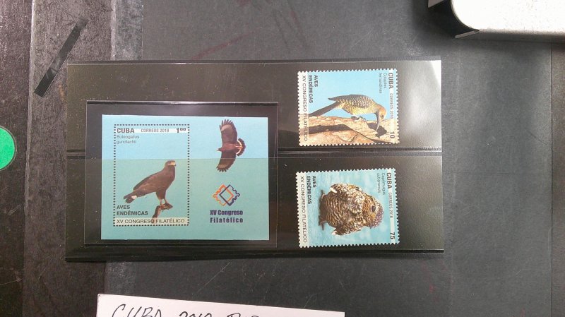 Cuba 2018 Birds Scott# 6108 -6114 complete set XF MNH