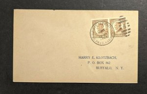 1927 SS President Harding USTP Sea Post Cover to Buffalo NY