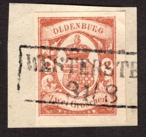 1861, Oldenburg 2gr, Used Forgery, Sc 14