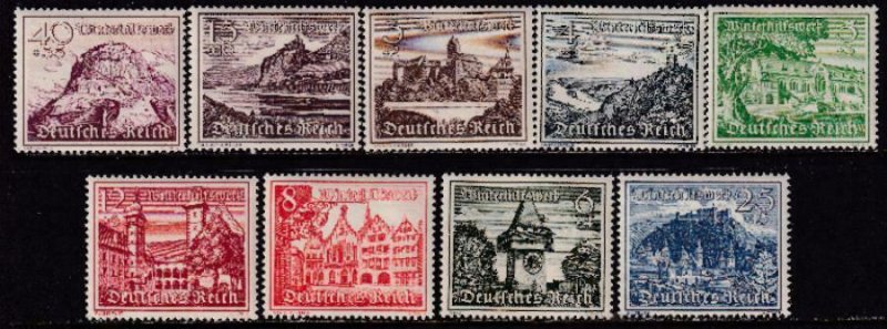 Germany 1939 SC B160-B168 MNH Set 