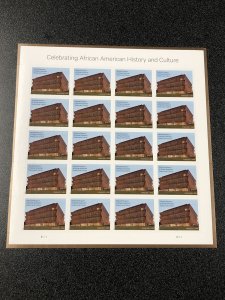 US 5251 Museum African American History Culture forever Sheet of 20 Mint NH