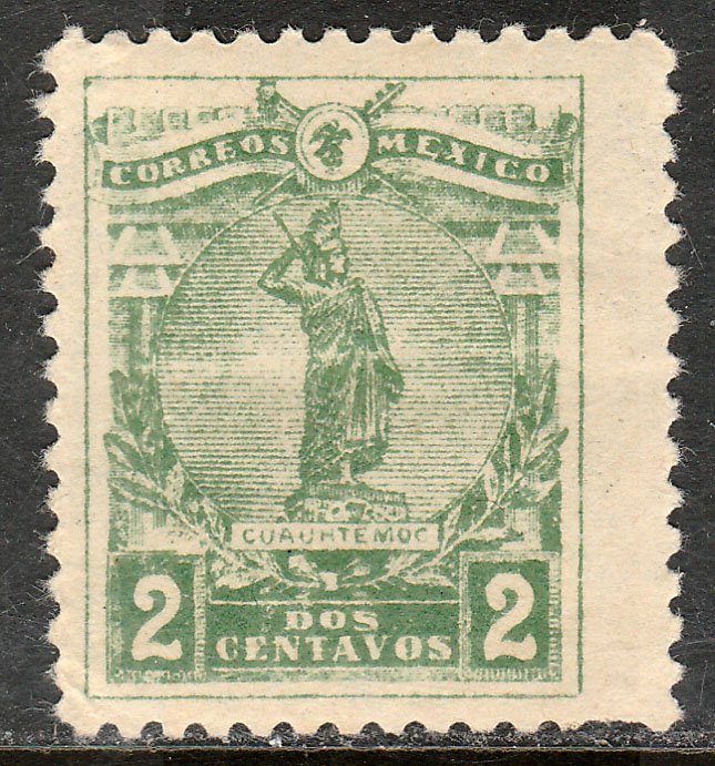 MEXICO 507 2¢ CUAUHTEMOC LAST AZTEC EMPEROR. MH  OG. F-VF.