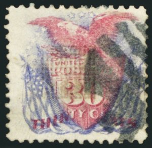 121, Used 30¢ VF App Eagle & Flag Low Start Price! Cat $375.00 - Stuart