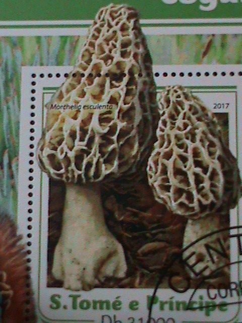 ​ST. THOMAS- 2017- LOVELY BEAUTIFUL MUSHROOMS-CTO-LARGE SHEET VF LAST ONE