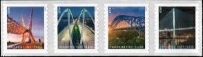 U.S.#5808-5811 FREE SHIP Bridges 25c Sequenced w/Count# Coil Strip of 4 , MNH