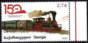 GEORGIA 2022-13 Transport: Georgian Railways - 150. Vintage Train, MNH
