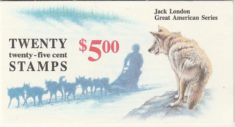 U.S. Scott #2182a BK150 Jack London Stamp - Mint NH Booklet