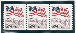 US#2523 Coil strip of 3 Plate #1 (MNH) CV $4.50