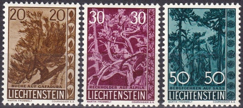 Liechtenstein  #353-5  F-VF Unused   CV $19.50  (Z5183)