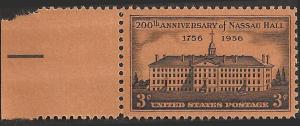 # 1083 MINT NEVER HINGED NASSAU HALL