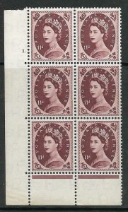 11d Wilding Tudor Wmk Cylinder 1 Dot perf type C(E/P) UNMOUNTED MINT 