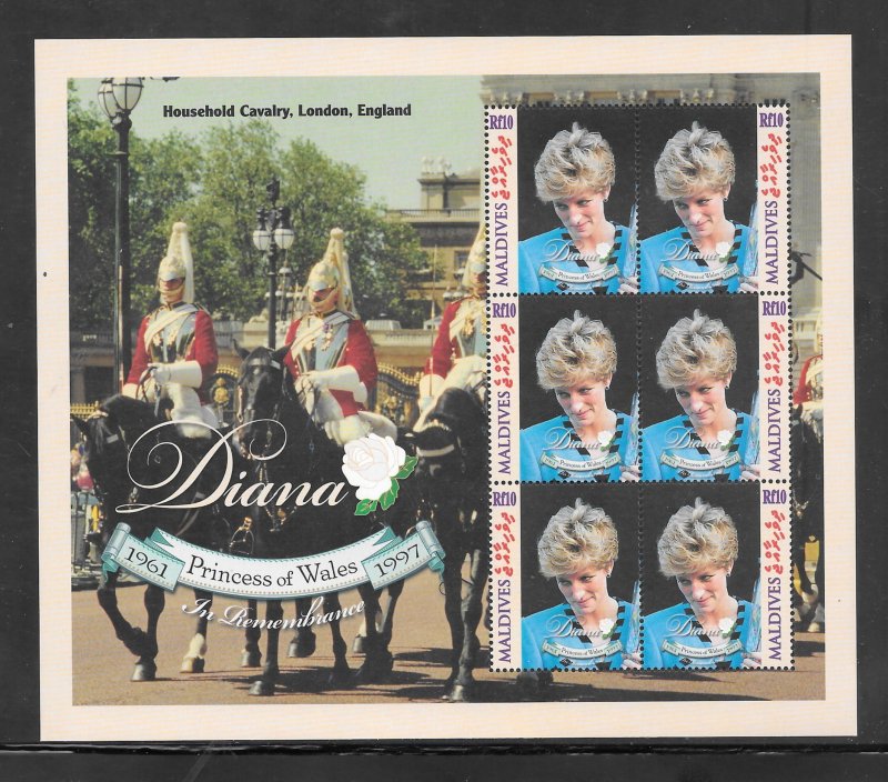 Maldives #2330 MNH Princess Diana in memoriam Souvenir sheet (16282)