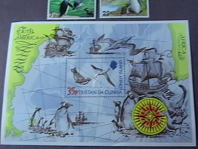 TRISTAN da CUNHA # 191-194 & 195 -MNH-COMPLETE SET +SOUVENIR SHEET--QEII--1974